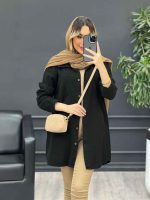 مانتو کتان شاپرک کد 4691 - تصویر 4