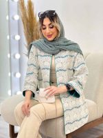 مانتو دانتل مغزی دوزی کد 4739 - تصویر 11