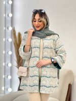 مانتو دانتل مغزی دوزی کد 4739 - تصویر 2