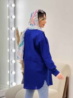 مانتو دو جیب پیله کد 4736 - تصویر 7