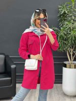 مانتو کتان شاپرک کد 4691 - تصویر 6