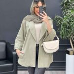 مانتو لینن پشت دو پاگن کد 4737