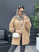 مانتو پرچ دار صدف کد 4731 - تصویر 8