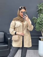 مانتو کتان پایین برش دار کد 4733 - تصویر 7