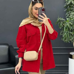 مانتو کتان پایین برش دار کد 4733