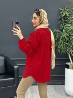 مانتو کتان پایین برش دار کد 4733 - تصویر 6