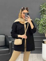 مانتو کتان پایین برش دار کد 4733 - تصویر 5