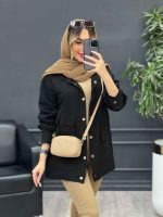 مانتو سه جیب پایین پاگن آیدا کد 4712 - تصویر 11