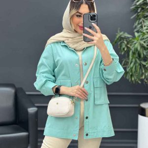 مانتو سه جیب پایین پاگن آیدا کد 4712