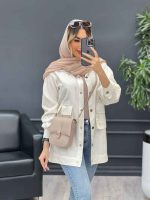 مانتو سه جیب پایین پاگن آیدا کد 4712 - تصویر 13