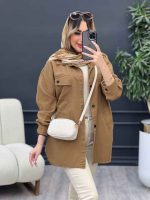 مانتو کتان مداد رنگی کد 4735 - تصویر 19