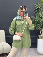مانتو کتان مداد رنگی کد 4735 - تصویر 18