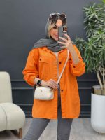 مانتو کتان مداد رنگی کد 4735 - تصویر 29