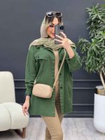 مانتو کتان مداد رنگی کد 4735 - تصویر 31