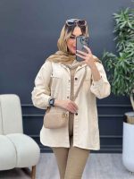 مانتو کتان مداد رنگی کد 4735 - تصویر 32