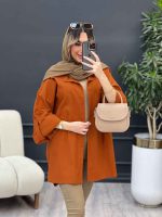 مانتو تک جیب جلو دکمه کد 4724 - تصویر 11