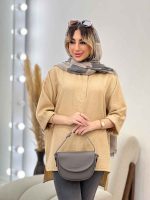مانتو جلو بسته دکمه مخفی کد 4729 - تصویر 7