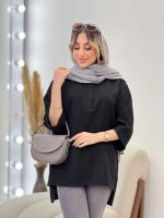 مانتو جلو بسته دکمه مخفی کد 4729 - تصویر 5