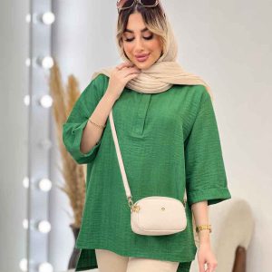 مانتو جلو بسته دکمه مخفی کد 4729