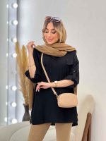مانتو جلو بسته دو جیب نما کد 4699 - تصویر 7