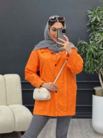 مانتو کتان دو جیب پیله دار کد 4734 - تصویر 9