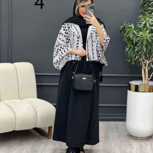 ست بلوز و دامن طرح دار کد 4705