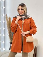 مانتو دو جیب پیله کد 4736 - تصویر 6