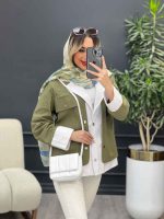 مانتو ترکیبی نورا کد 4742 - تصویر 7