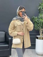 مانتو دو جیب پیله بغل چاک کد 4744 - تصویر 5
