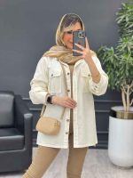 مانتو دو جیب پیله بغل چاک کد 4744 - تصویر 4