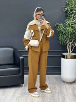 ست مانتو و شلوار ژیله دکمه دار کد 4727 - تصویر 12