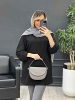 مانتو جلو بسته پیچک کد 4743 - تصویر 6