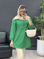 مانتو جلو بسته پیچک کد 4743 - تصویر 16