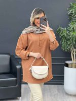 مانتو جلو بسته پیچک کد 4743 - تصویر 8