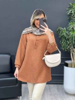 مانتو جلو بسته پیچک کد 4743 - تصویر 13