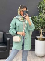 مانتو کتان مداد رنگی کد 4735 - تصویر 34