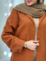 مانتو جین رنگی پایین گت آوا کد 4753 - تصویر 8