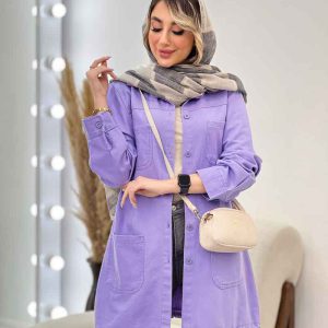 مانتو جین رنگی پایین گت آوا کد 4753