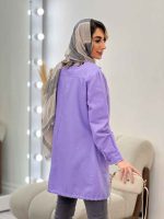 مانتو جین رنگی پایین گت آوا کد 4753 - تصویر 17