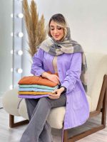 مانتو جین رنگی پایین گت آوا کد 4753 - تصویر 7