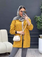 مانتو کتان بغل سه دکمه سوین کد 4750 - تصویر 27