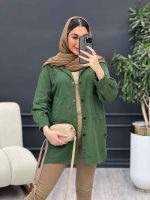 مانتو کتان بغل سه دکمه سوین کد 4750 - تصویر 19