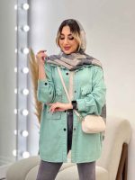مانتو جیب پرچ هلالی النا کد 4752 - تصویر 19