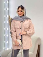 مانتو جیب پرچ هلالی النا کد 4752 - تصویر 21