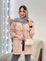 مانتو جیب پرچ هلالی النا کد 4752 - تصویر 23