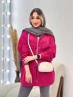 مانتو جیب پرچ هلالی النا کد 4752 - تصویر 24