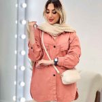 مانتو جیب پرچ هلالی النا کد 4752