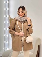 مانتو جیب پرچ هلالی النا کد 4752 - تصویر 22