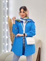مانتو کتان دو جیب پرند کد 4754 - تصویر 13