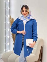 مانتو کتان دو جیب پرند کد 4754 - تصویر 15